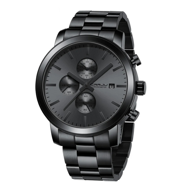 Obsidian Black Stainless Steel Watch - Limited Edition