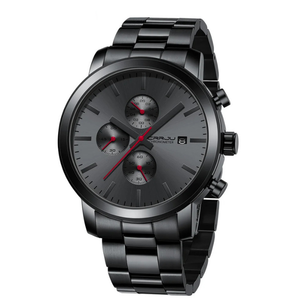 Obsidian Black Stainless Steel Watch - Limited Edition