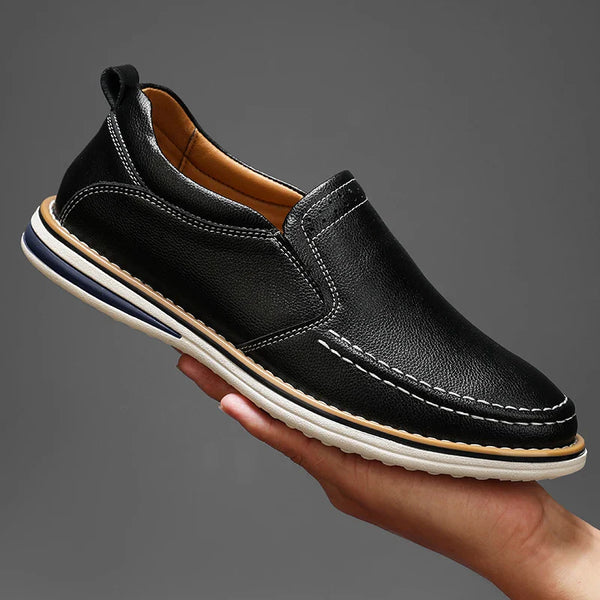 Roman Leather Flats