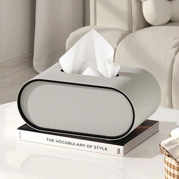Cadigan Leather Tissue Box