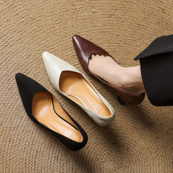 Averra Genuine Leather Heels