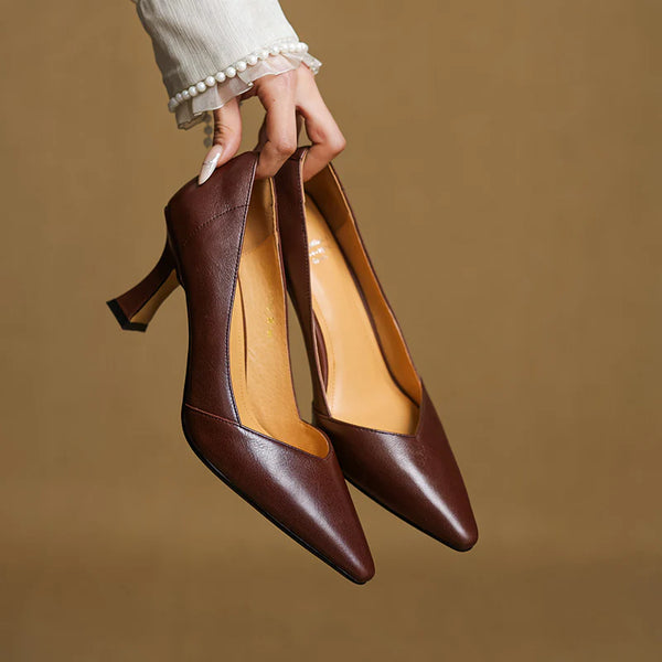 Averra Genuine Leather Heels